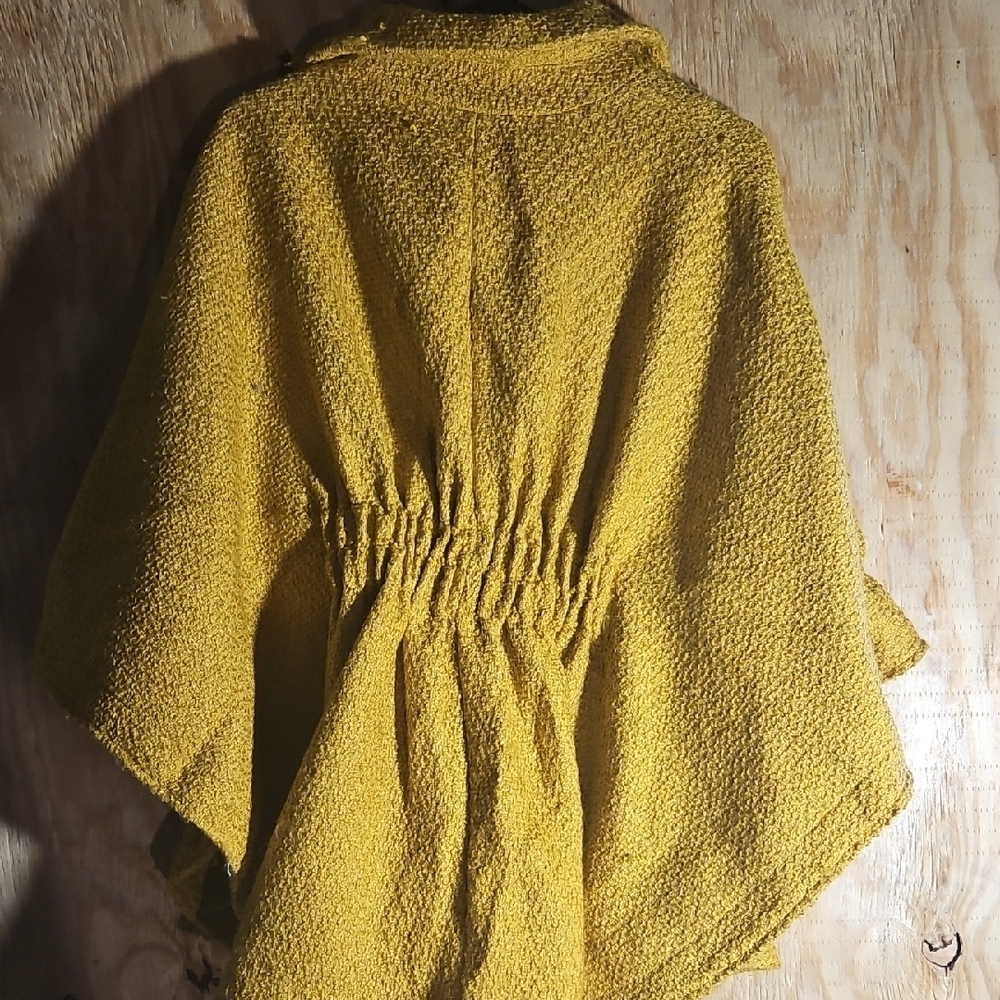 Yellow Textured Button-Up Coat - Picture 2 of 4